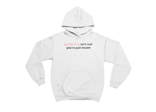 Valentine's Day Gaslighting Hoodie White